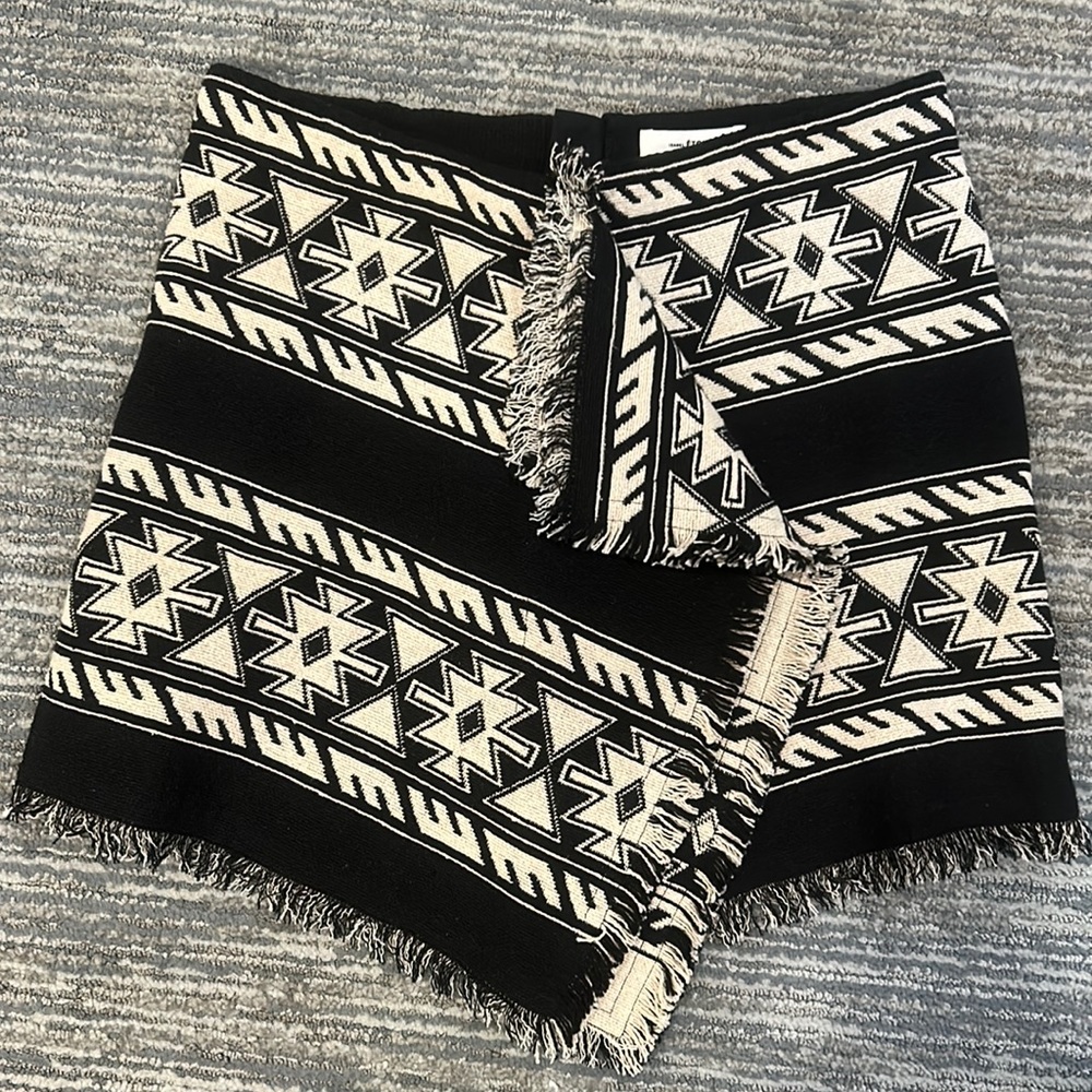 Isabel marant etoile Aztec print black/ivory skirt size 40